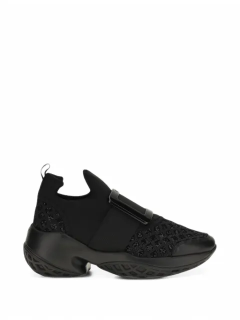 Roger Vivier baskets Viv Run brodées
