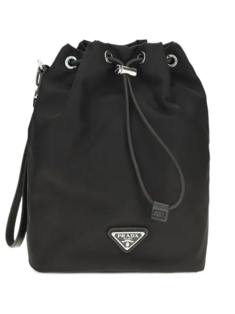Prada Re-Nylon logo-plaque pouch