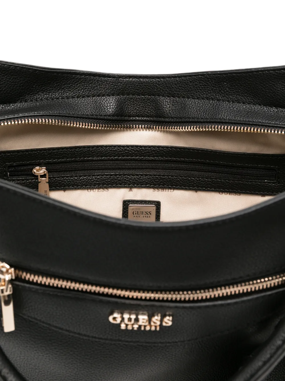 GUESS USA Leren shopper Zwart
