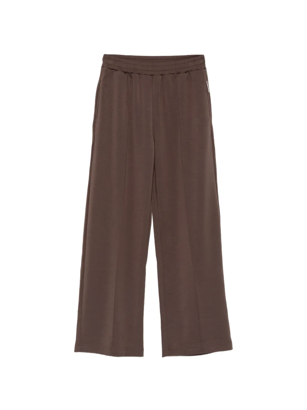 Marc O'Polo elasticated-waistband wide-leg trousers - Braun