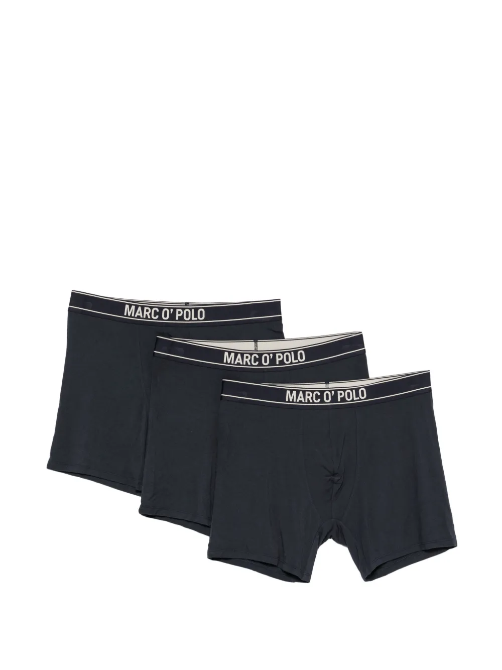 Marc O'Polo logo-waistband boxers (set of three) - Noir Marc O'Polo logo-waistband boxers (set of three) - Noir