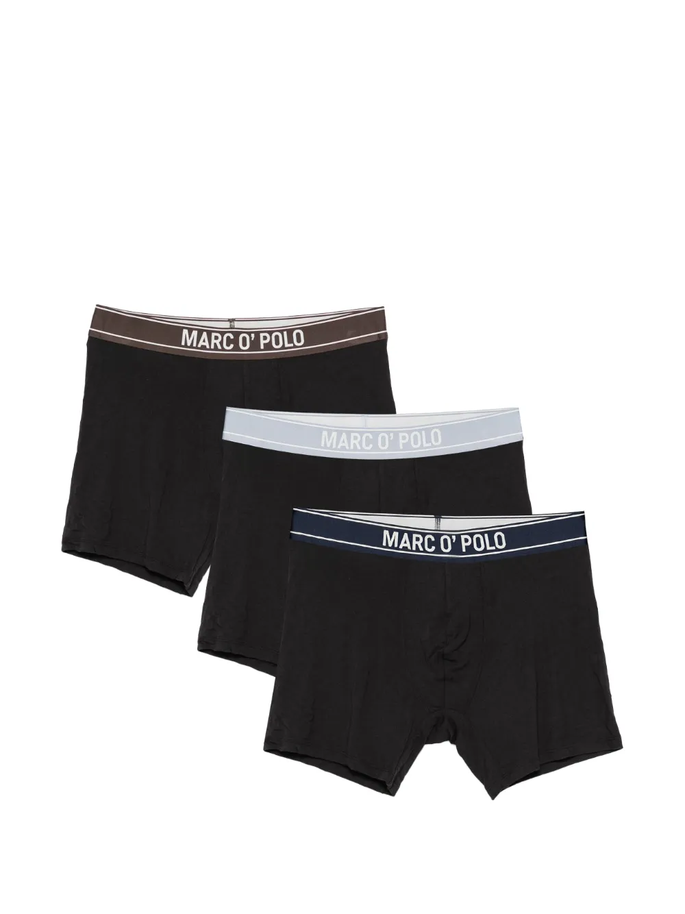 Marc O'Polo logo-waistband boxers (set of three) - Noir Marc O'Polo logo-waistband boxers (set of three) - Noir