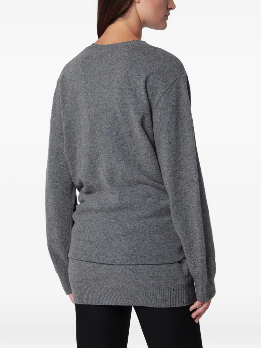 Source Unknown Tio Grey Jumper In Wool Blend In Gray