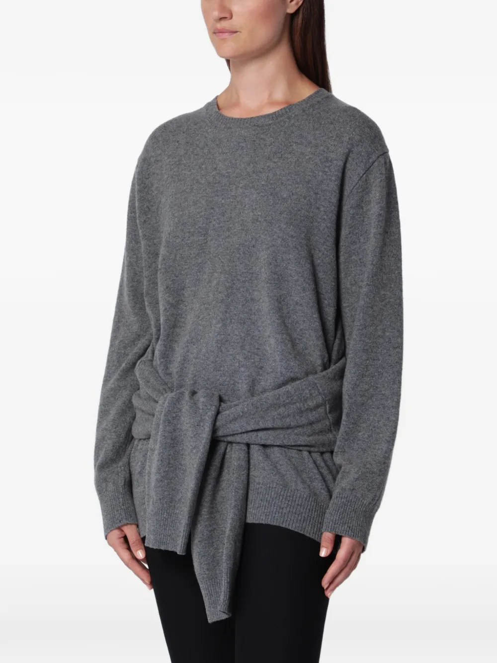 Source Unknown Tio Grey Jumper In Wool Blend In Gray