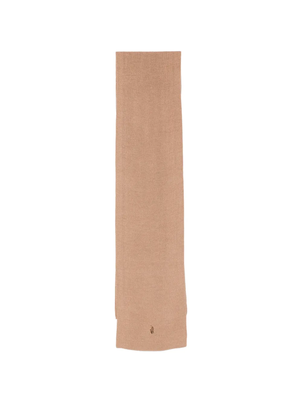 Polo Ralph Lauren embroidered-logo knitted scarf - Toni neutri