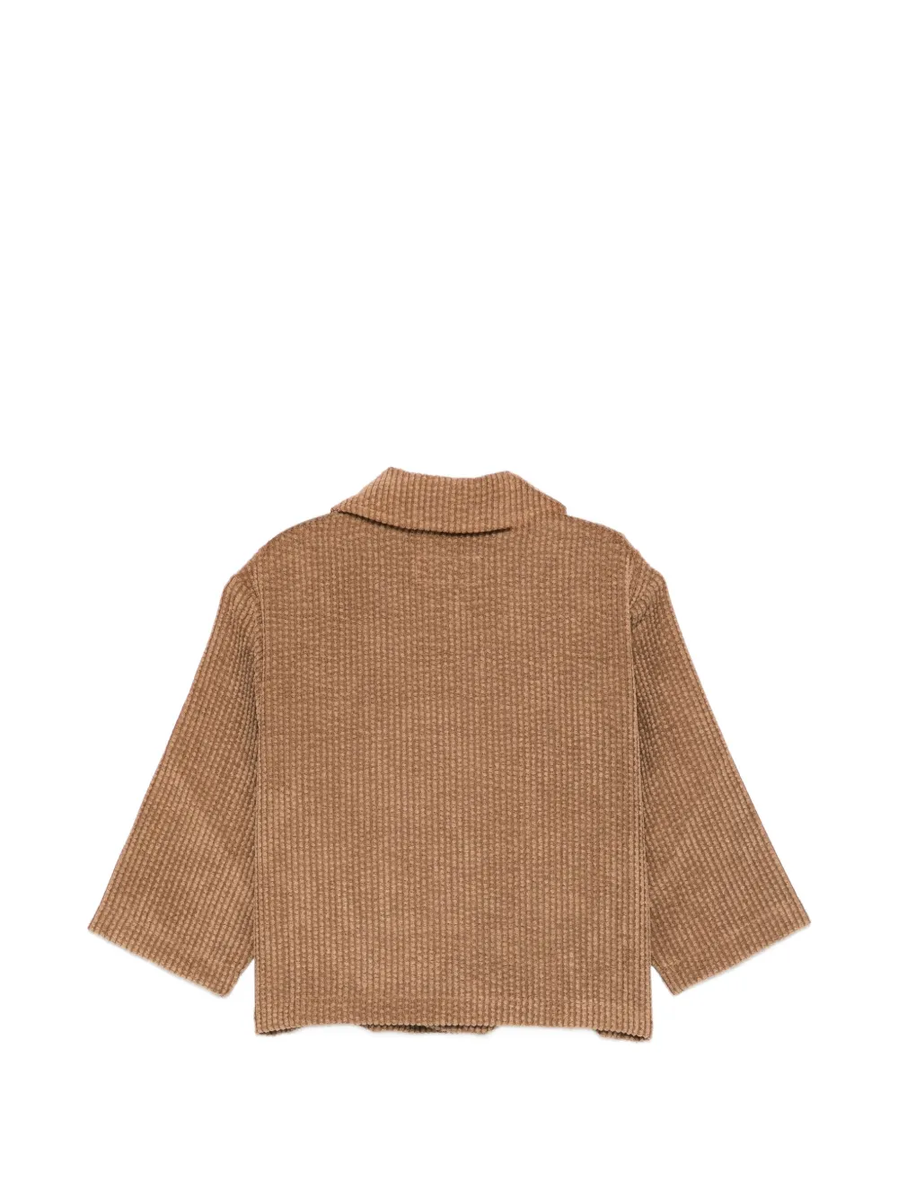 TEDDY & MINOU corduroy patch-pocket shirt Bruin