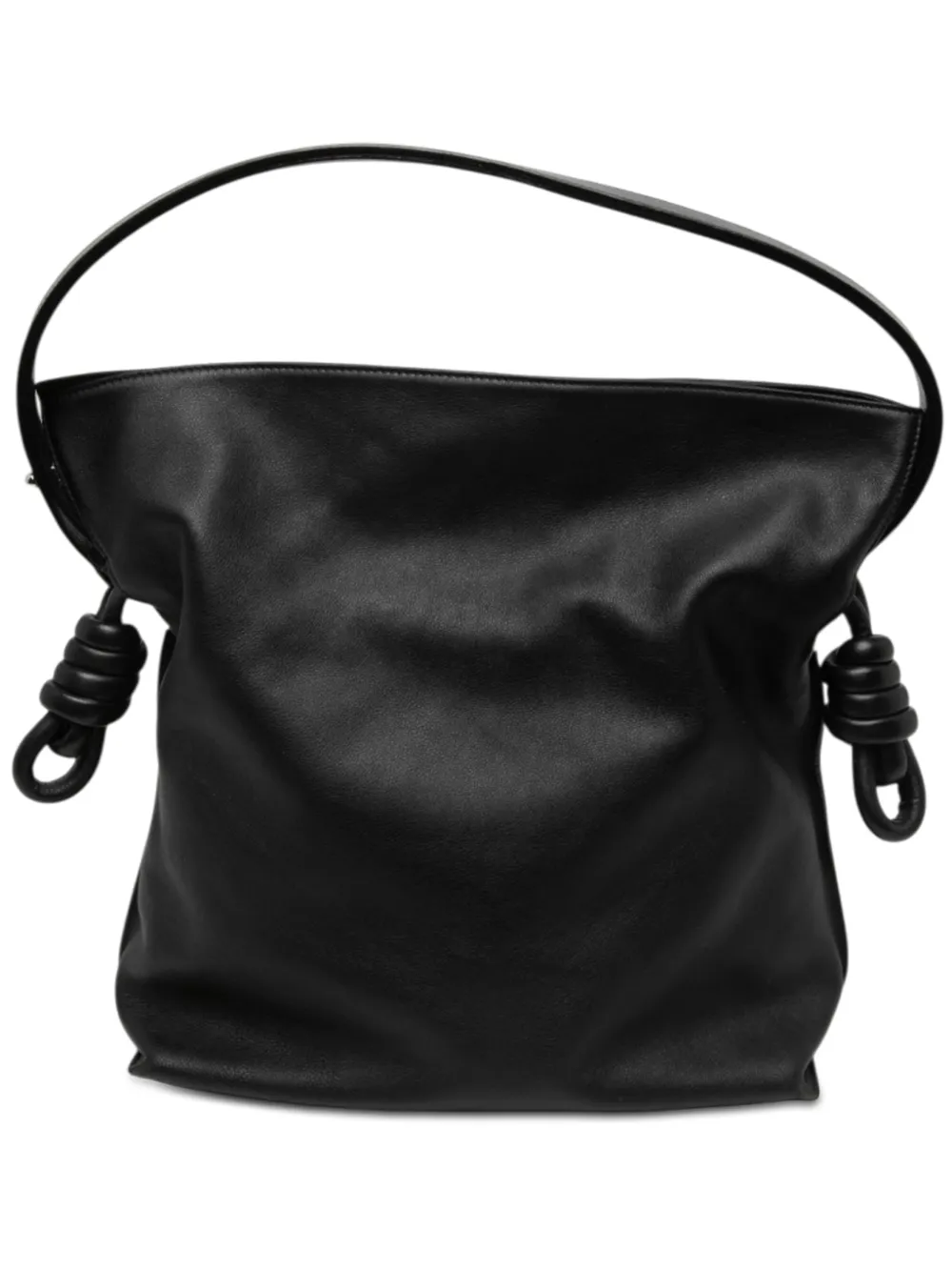 Loewe Pre-Owned 2015 Large Calfskin Flamenco Knot Clutch tote bag - Nero