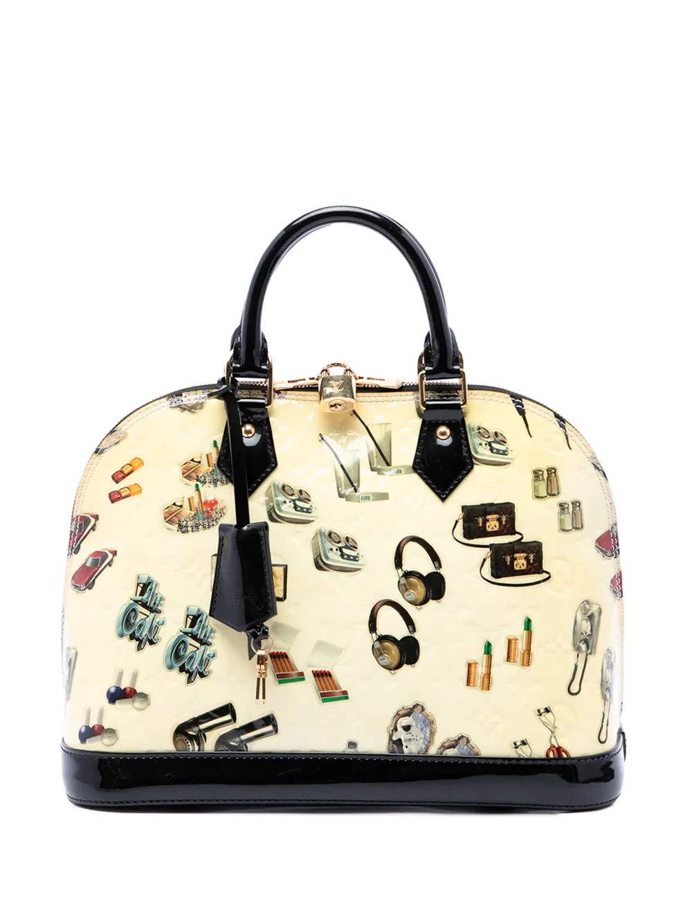 Louis Vuitton Pre-Owned sac à main Monogram Vernis Stickers Alma MM (2015) - Tons neutres