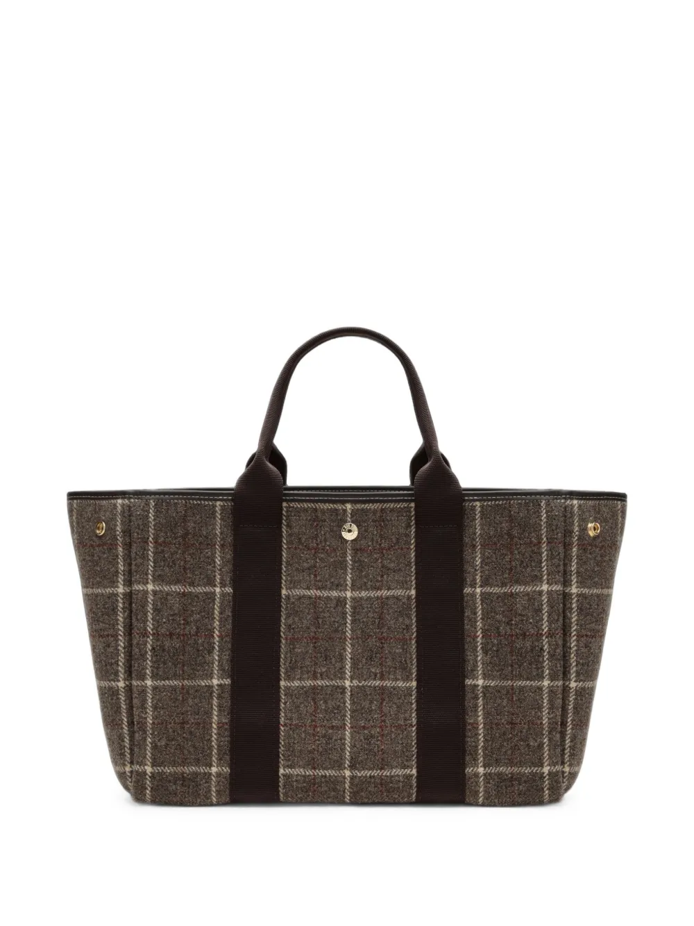 Rue De Verneuil small Traversée check tote bag