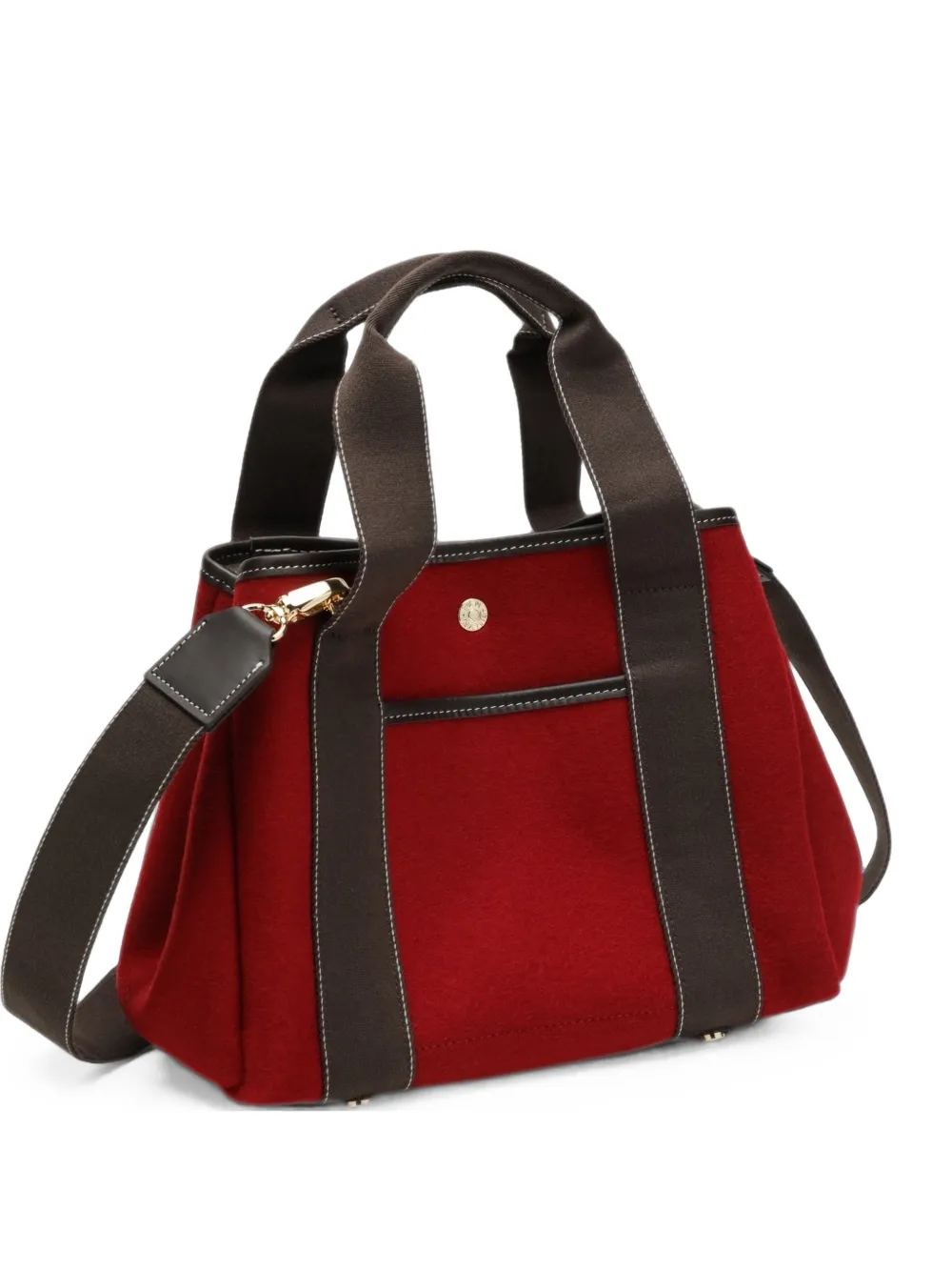 Rue De Verneuil small Traversée leather-trim tote bag