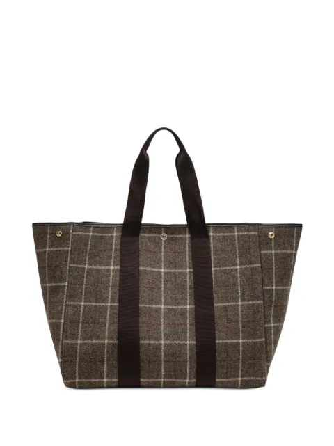Rue De Verneuil medium Traversée check-pattern tote bag