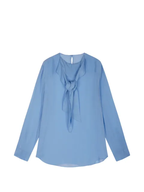 JNBY tie-neck long-sleeve blouse