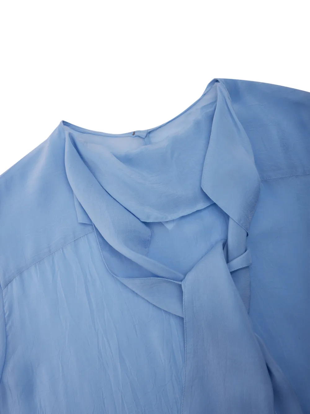 JNBY Blouse met gestrikte hals Blauw