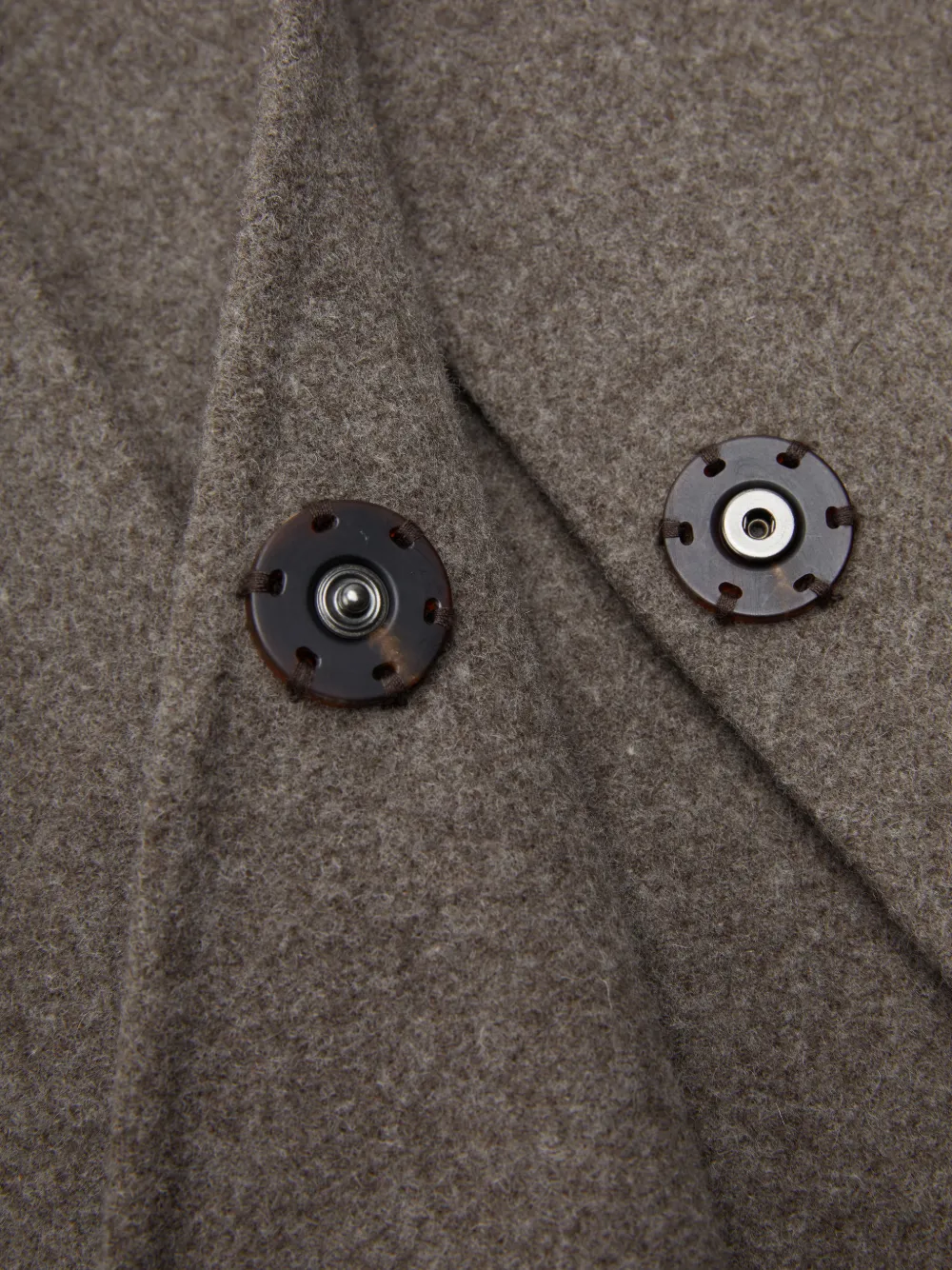 JNBY Jas met franje afwerking en sjaal-detail Bruin