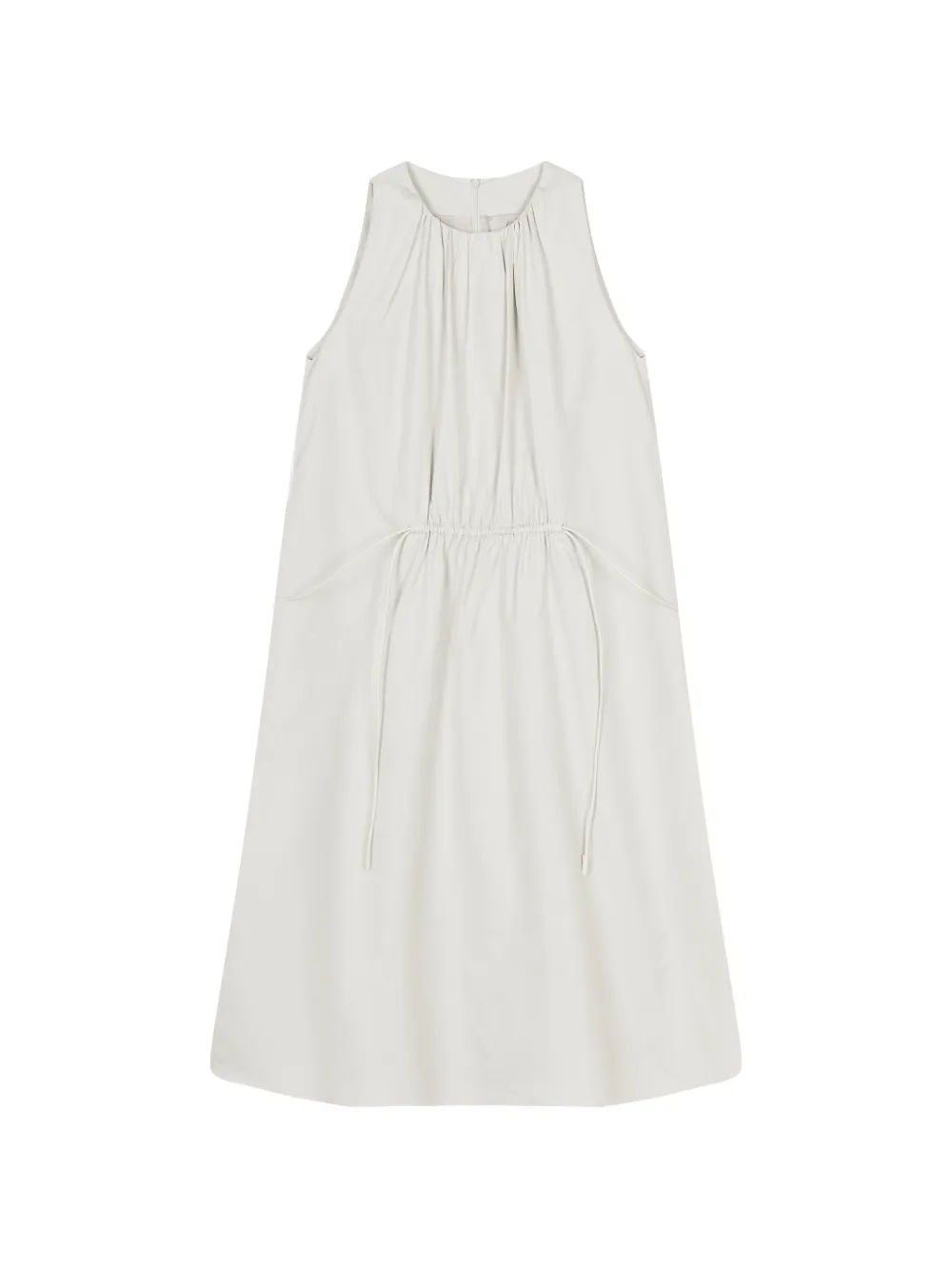 LESS drawstring-waist sleeveless midi dress