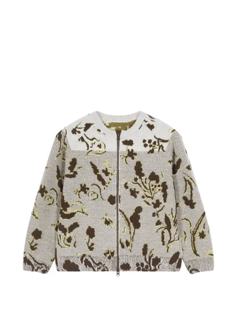jnby by JNBY suéter tejido en jacquard con mangas raglán