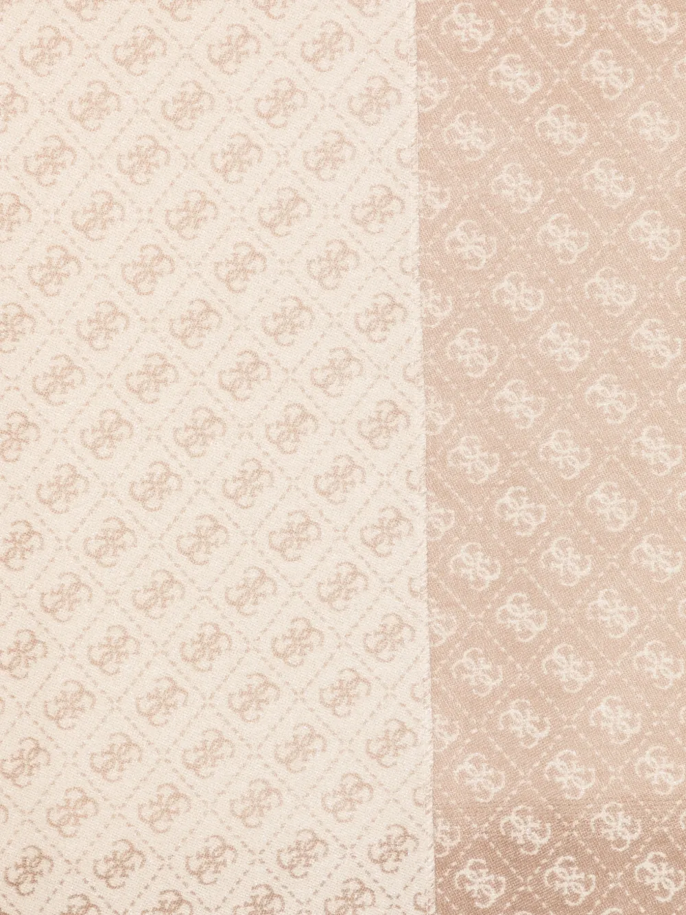 GUESS USA Sjaal met monogram-print en franje Beige