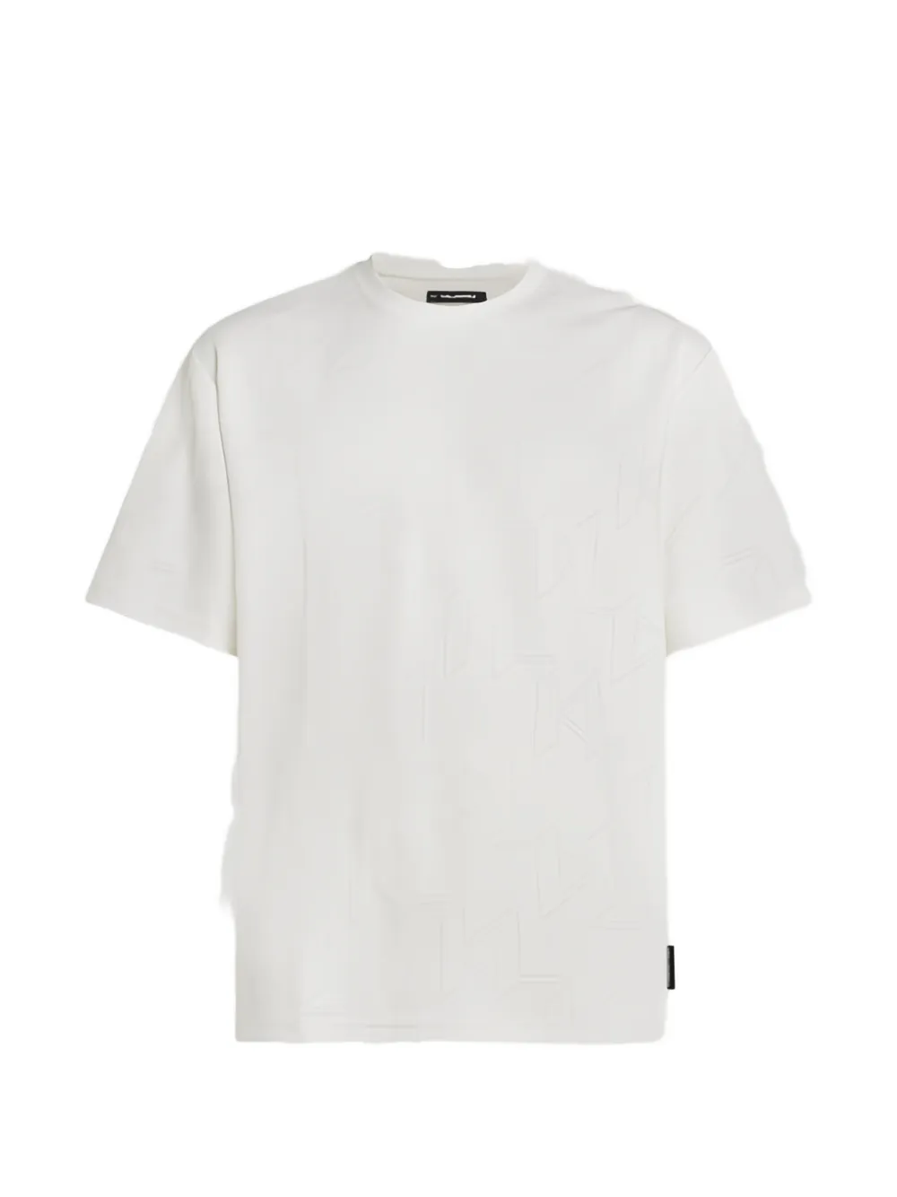 Karl Lagerfeld monogram jacquard T-shirt Wit