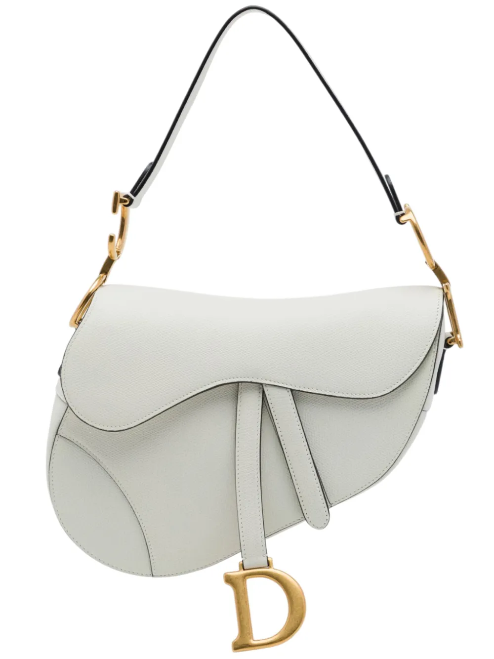 Christian Dior Pre-Owned 2019 Grained Calfskin Saddle Bag shoulder bag - Weiß