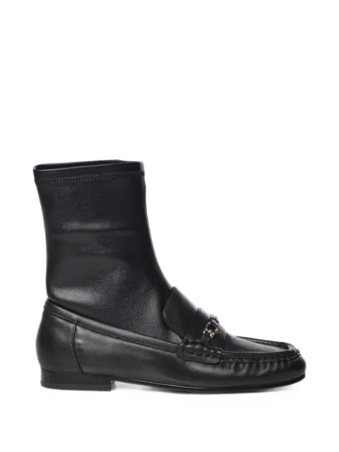 Coccinelle leather penny-slot ankle boots