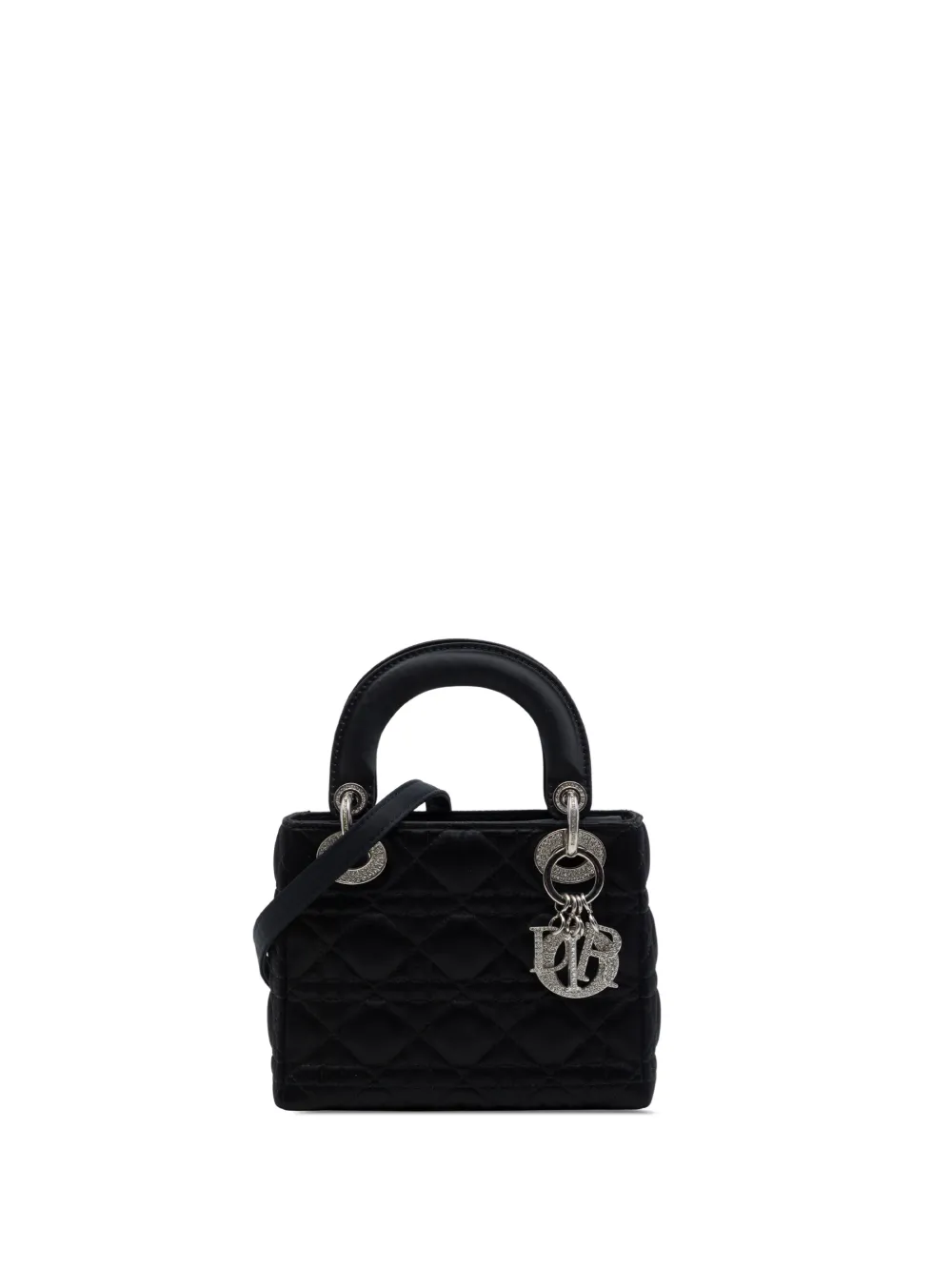 Christian Dior Pre-Owned sac à main Mini Cannage Lady Dior (2011) - Noir