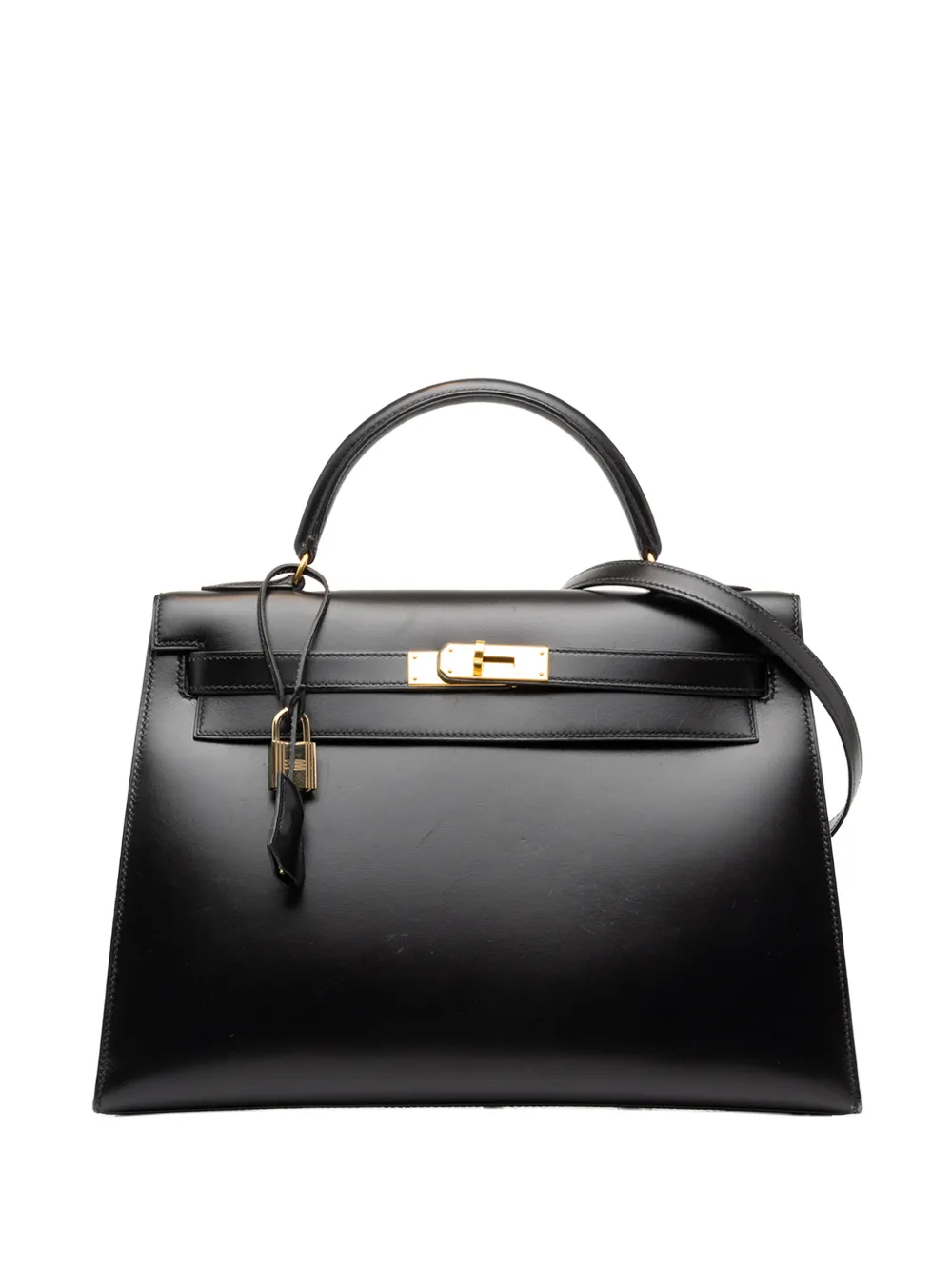 Hermès Pre-Owned 1992 Box Calf Kelly Sellier 32 satchel - Schwarz