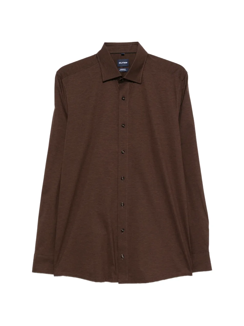 OLYMP long-sleeve button-down shirt - Braun