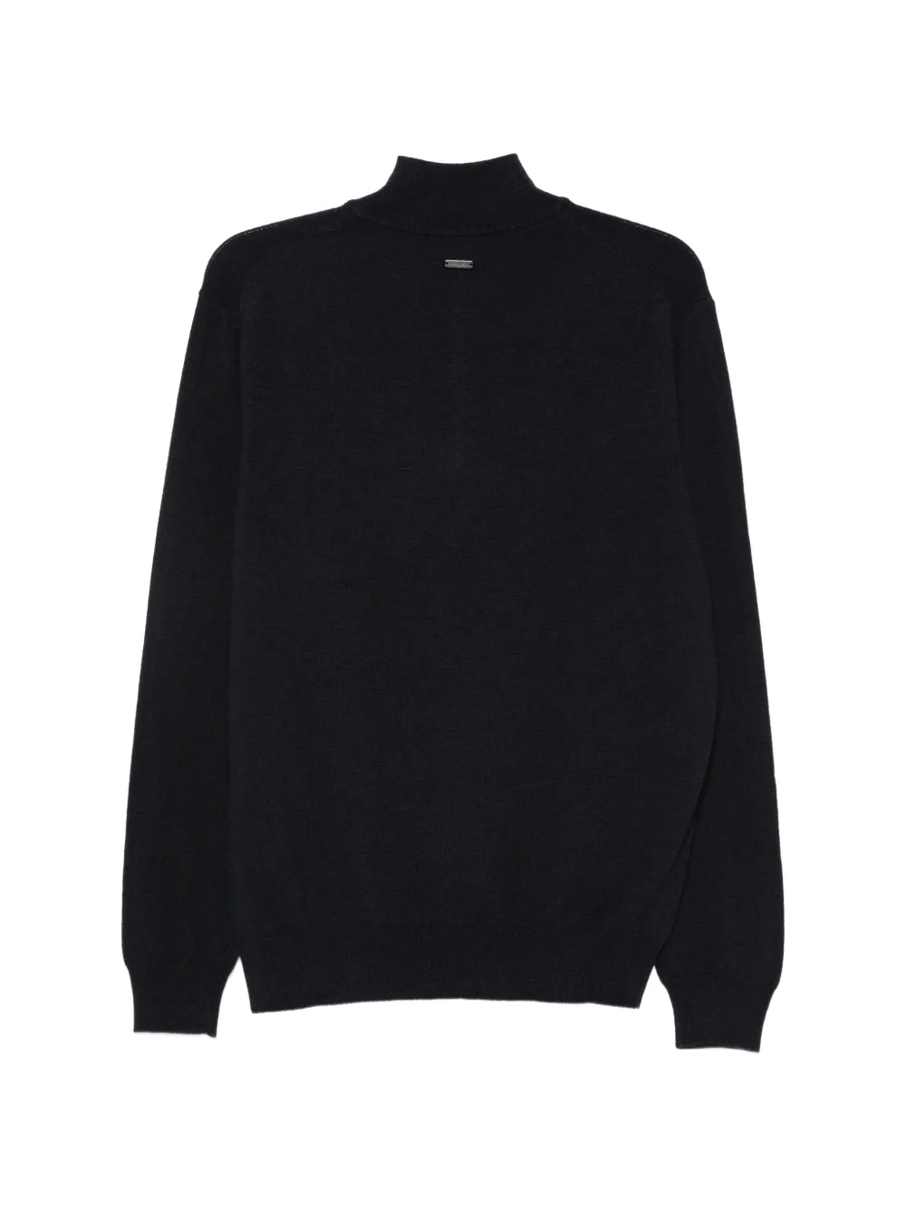 Corneliani Gebreide trui met kwartrits Blauw