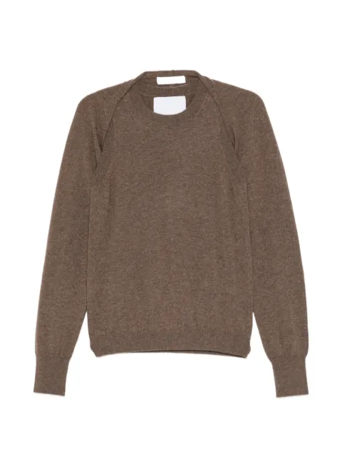 CUDDLEUP panelled crew-neck sweater