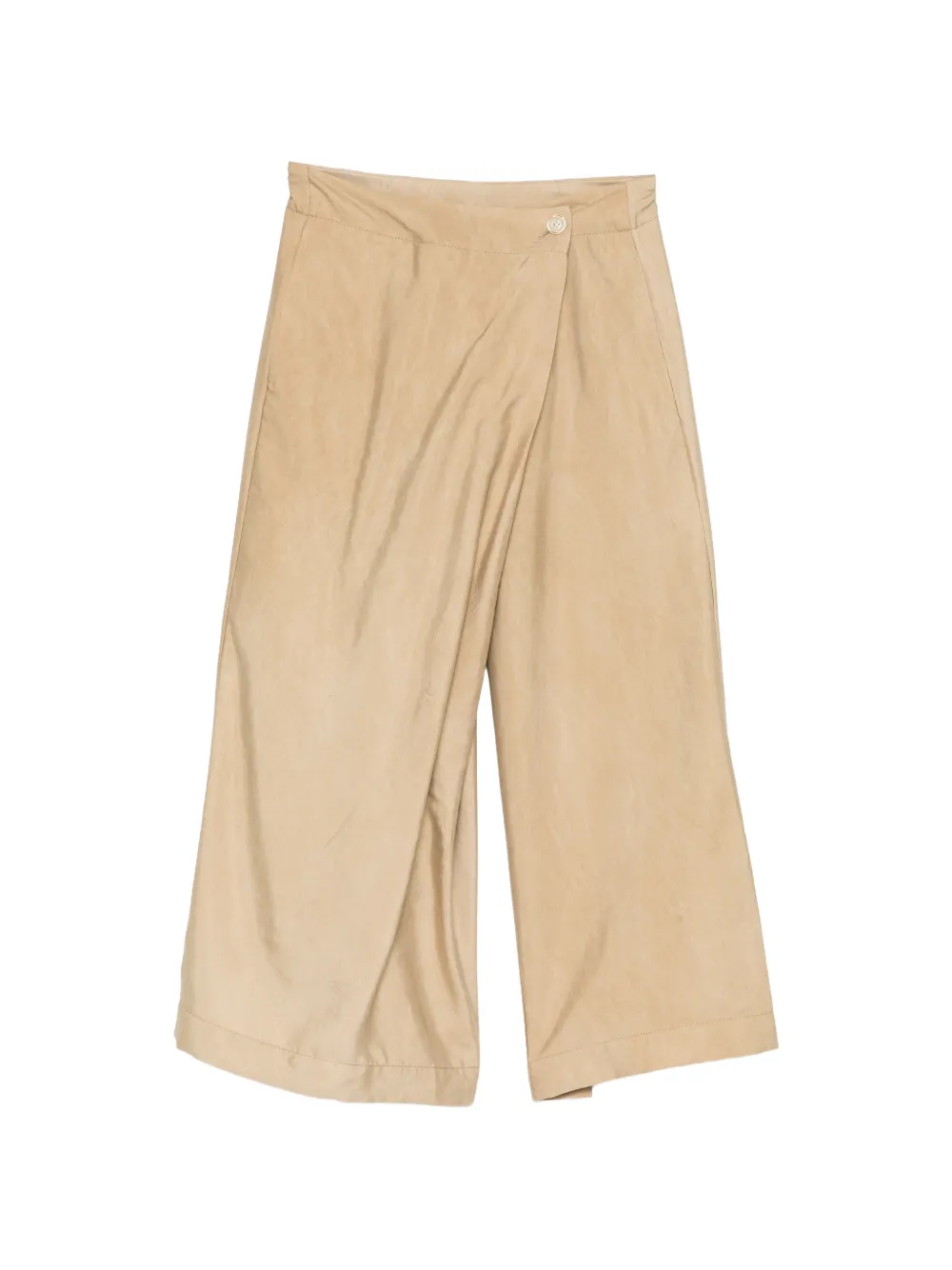 Uma Wang wrap-front wide-leg trousers Beige