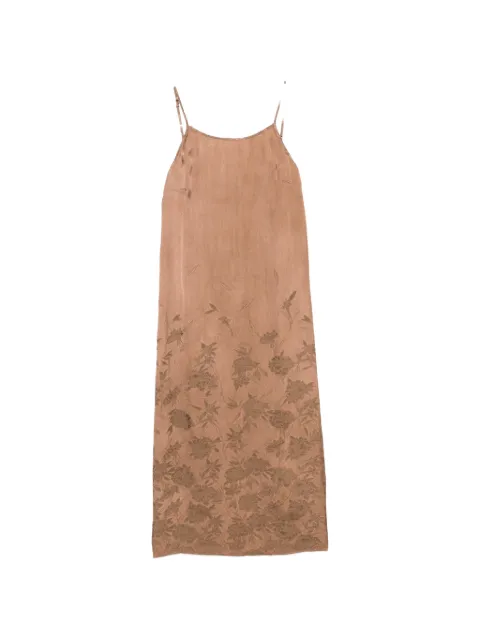 Uma Wang floral-print spaghetti-strap dress