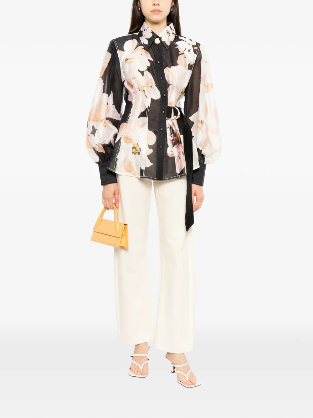 Aje Rosanna blouse Zwart