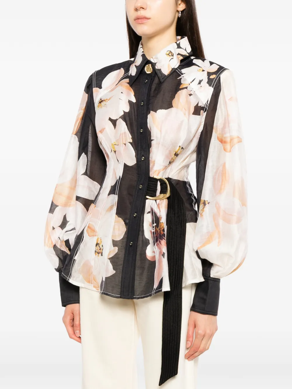 Aje Rosanna blouse Zwart
