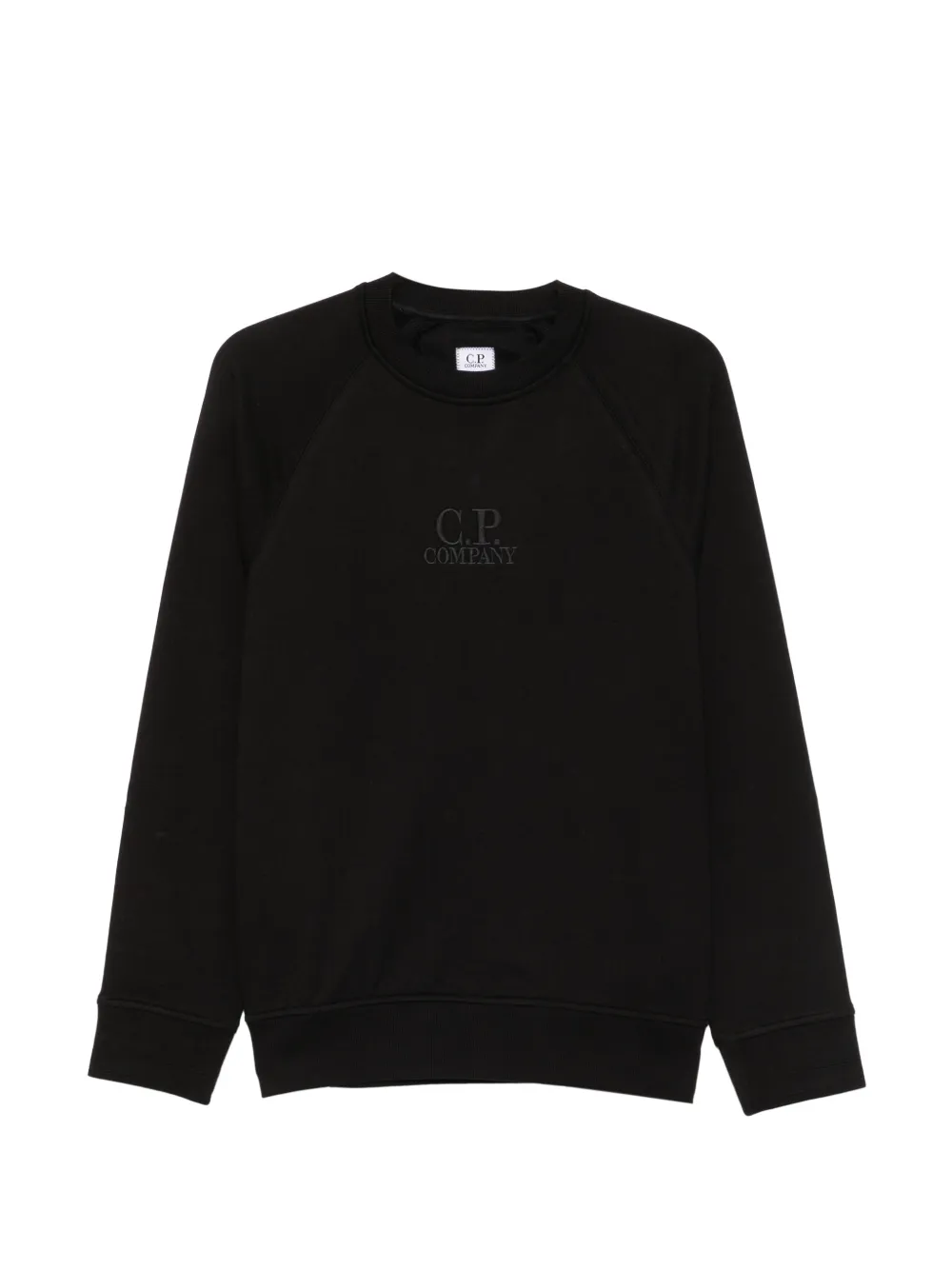 C.P. Company logo-embroidered raglan-sleeve sweater - Nero