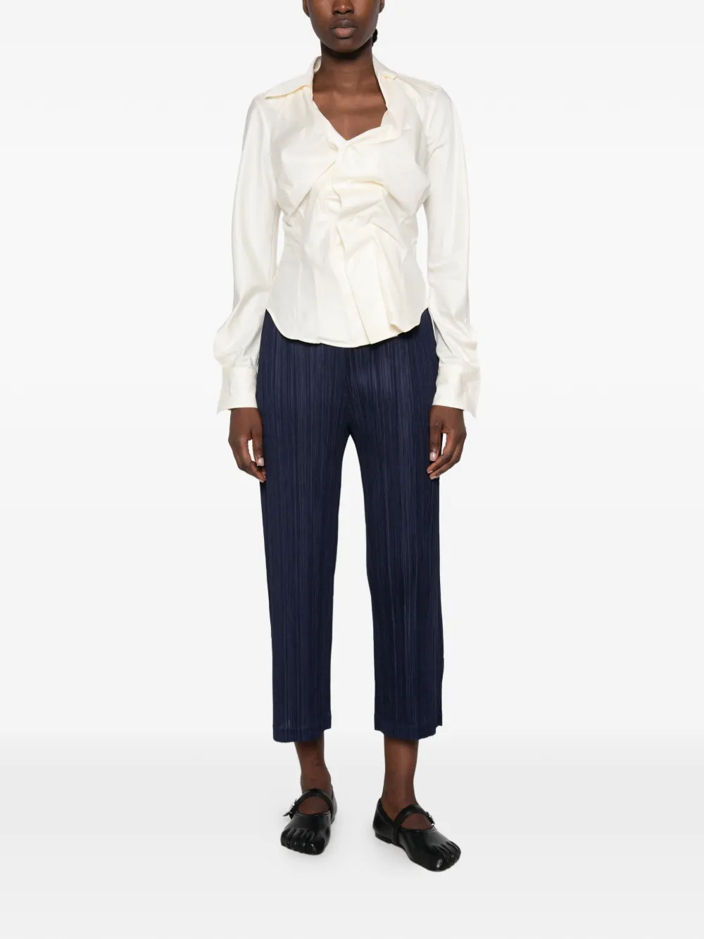 Pleats Please Issey Miyake Thicker Bottoms 2 trousers Blauw