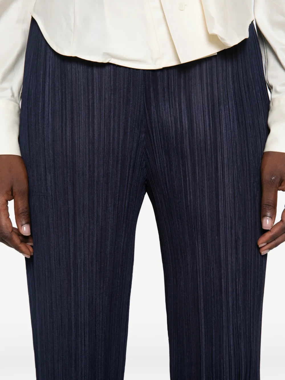 Pleats Please Issey Miyake Thicker Bottoms 2 trousers Blauw