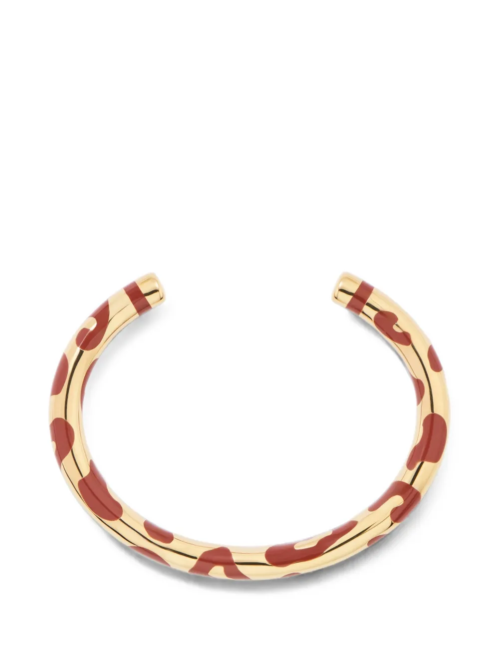 Aurelie Bidermann Positano leopard-print cuff bracelet