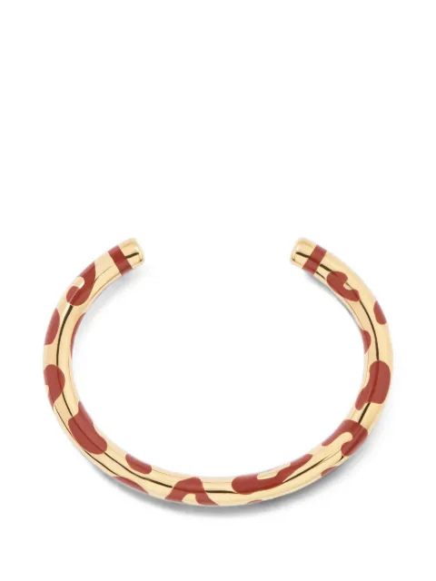 Aurelie Bidermann Positano leopard-print cuff bracelet