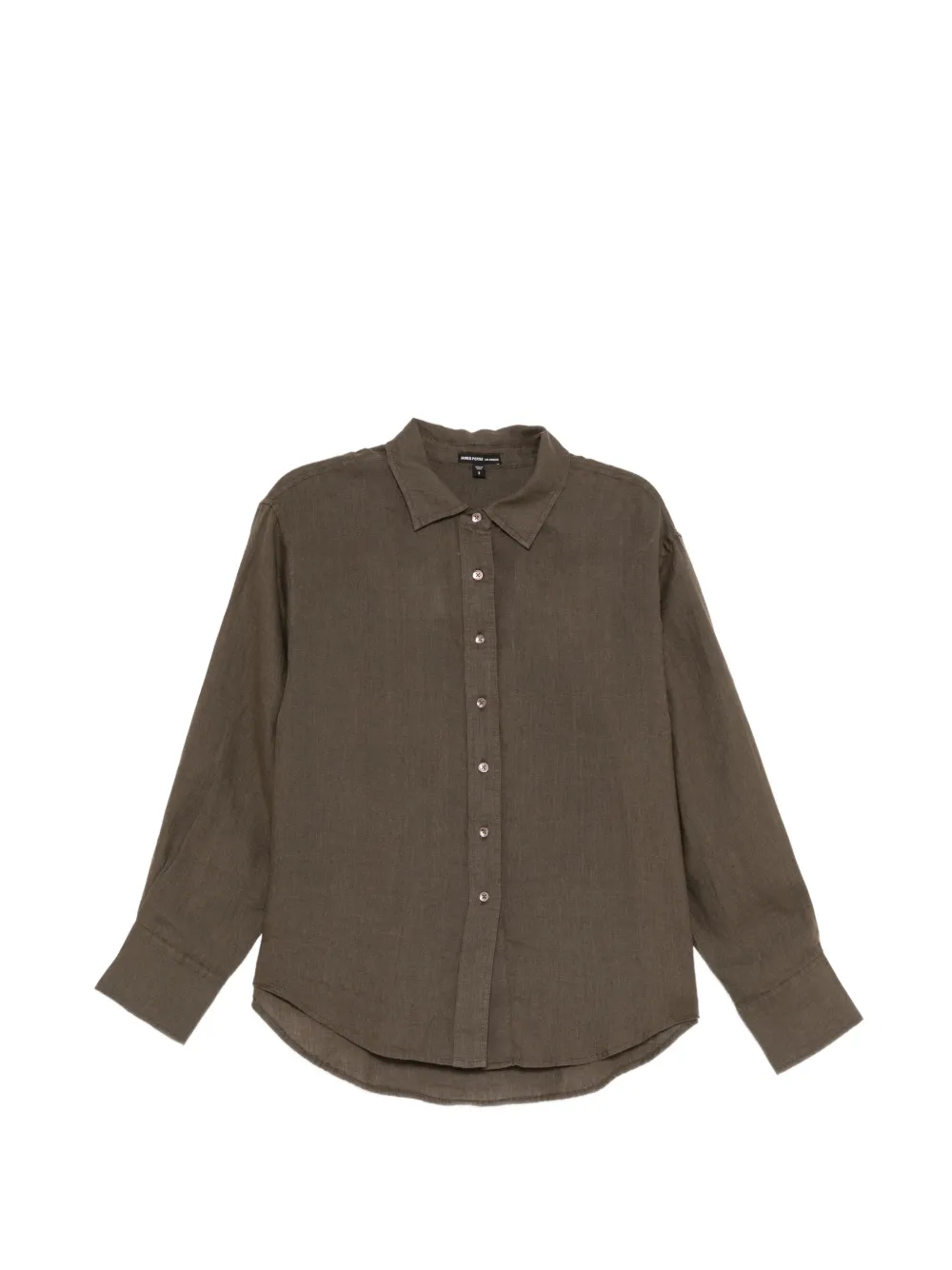 James Perse button-up linen shirt - Grün