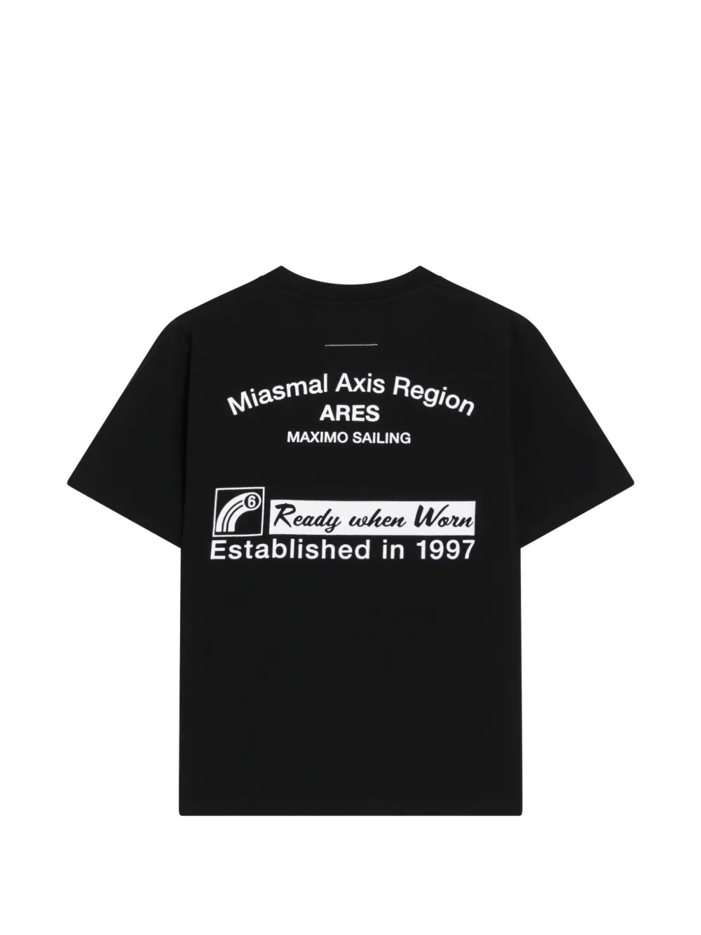MM6 Maison Margiela T-shirt met grafische print Zwart