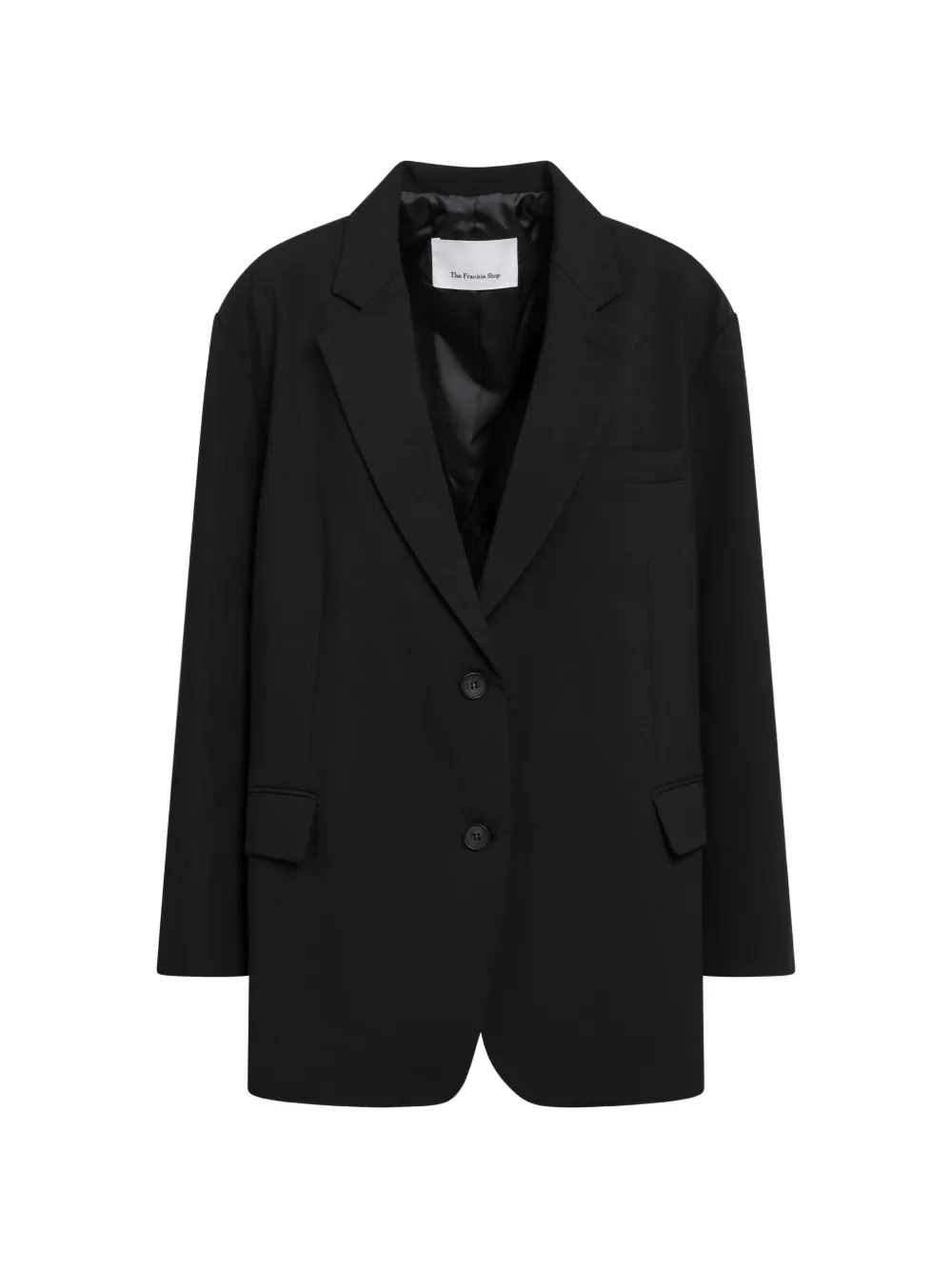 The Frankie Shop Bea single-breasted blazer - Black