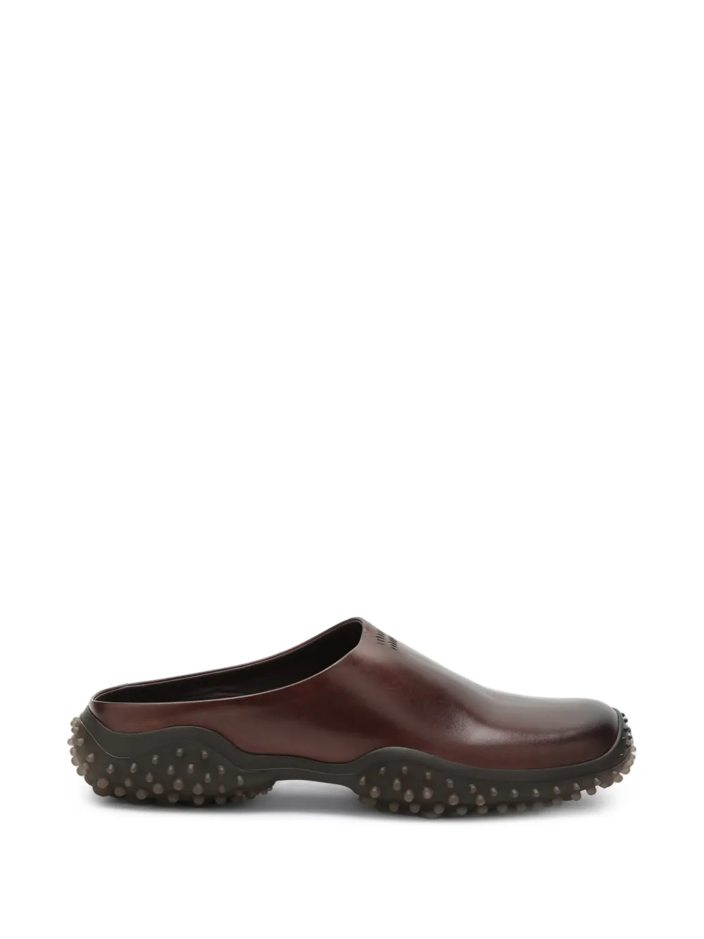 Miu Miu leather mules - Braun