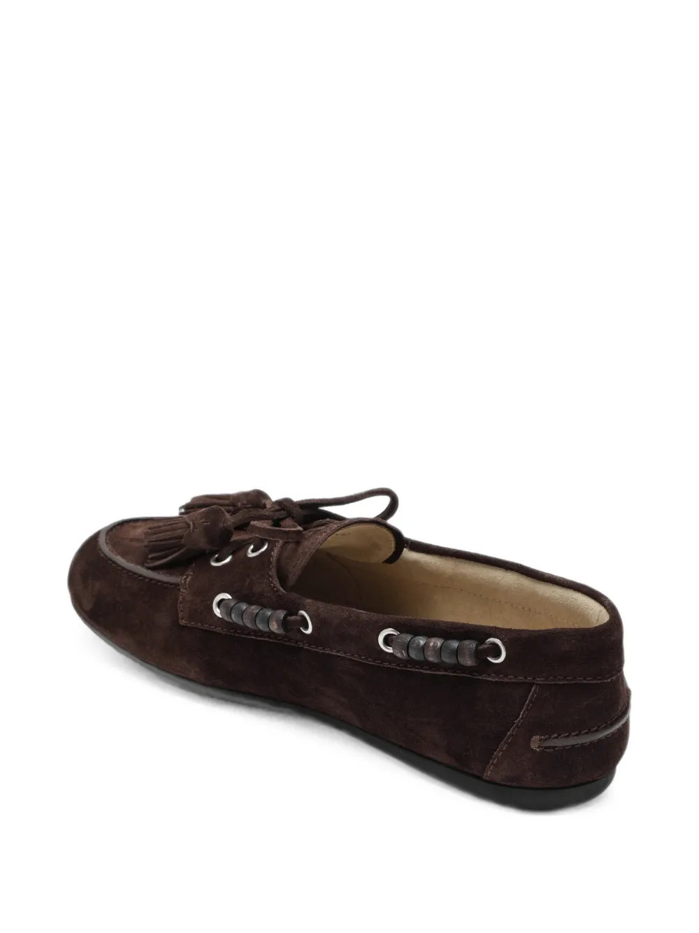 Miu suede boat shoes Bruin