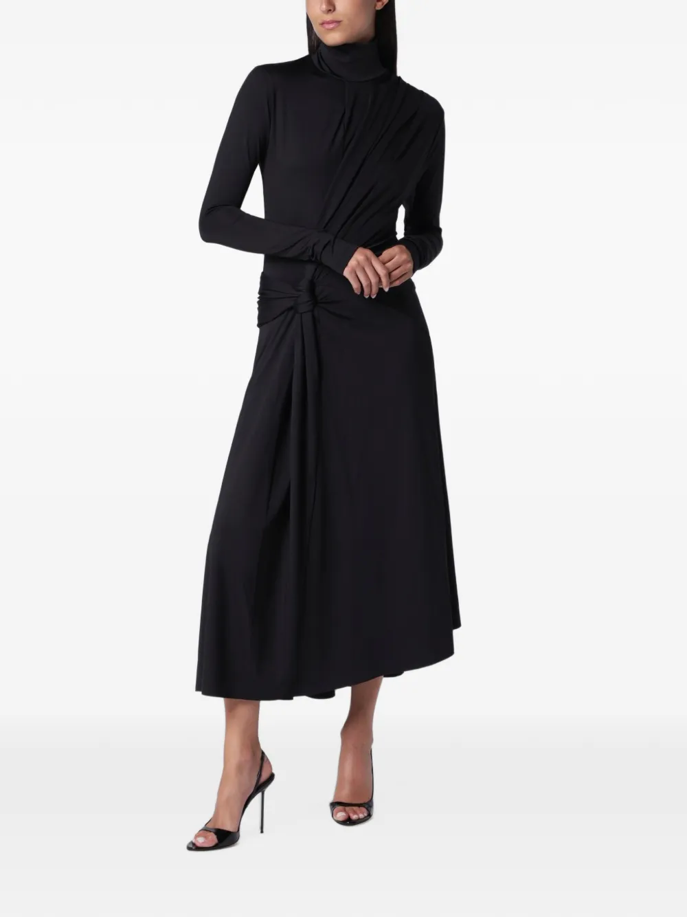 Victoria Beckham Letice knotted-detail midi dress