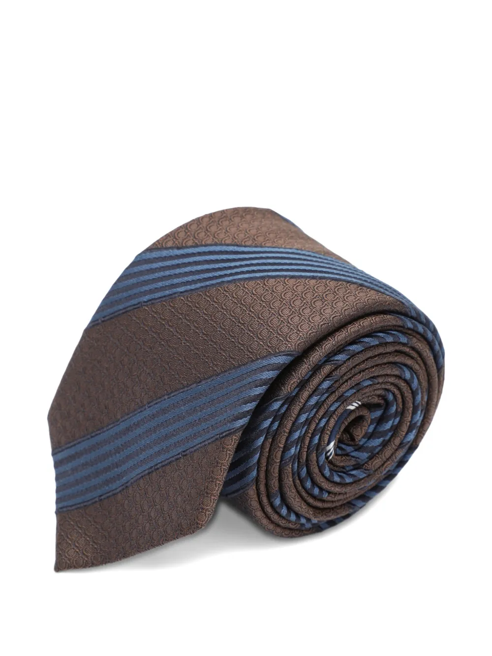 Ferragamo Gancini diagonal-stripe tie