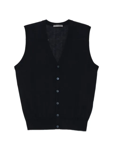 Corneliani button-fastening V-neck sweater