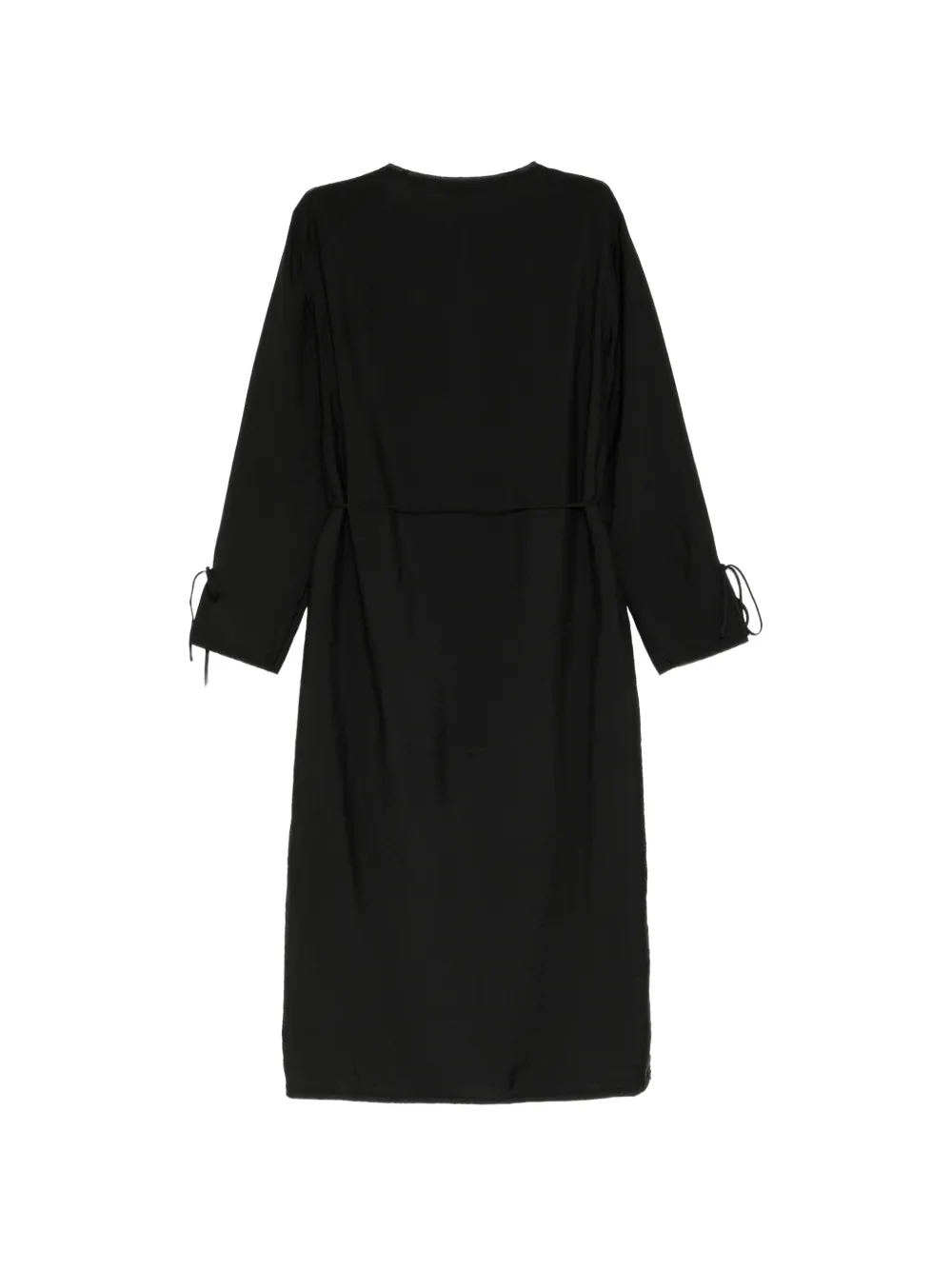 James Perse tie-fastening button-up shirt dress Zwart