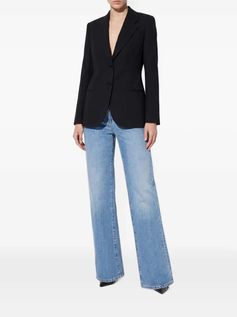 Elisabetta Franchi Gabardine jack Zwart