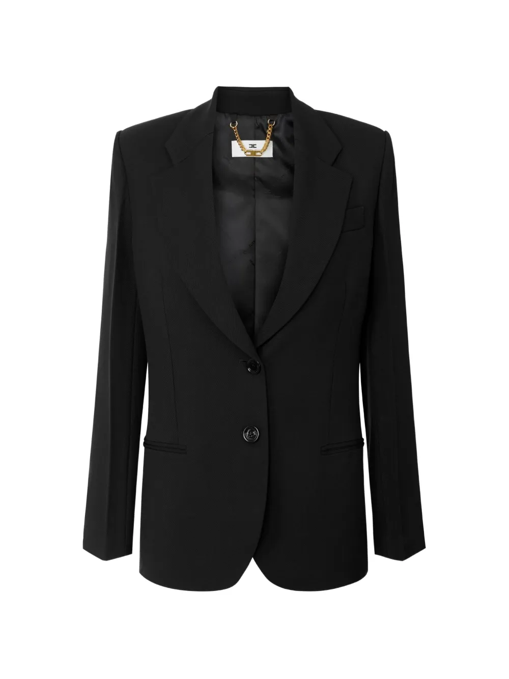 Elisabetta Franchi flowing gabardine jacket - Nero