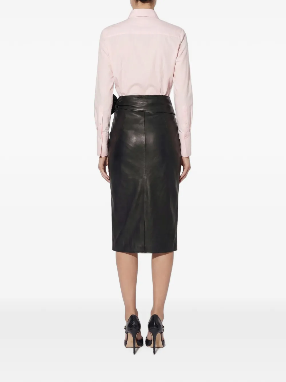 Elisabetta Franchi Rok met riem Zwart